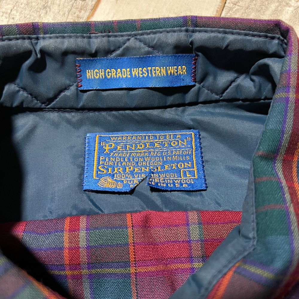 Pendleton Western Snap Button Shirt Large - image 6